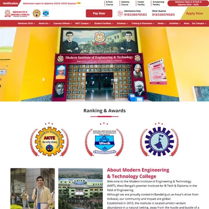 School & College Management Website