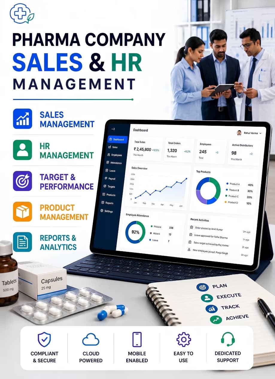 Pharma Company Sales & HR Management Solution